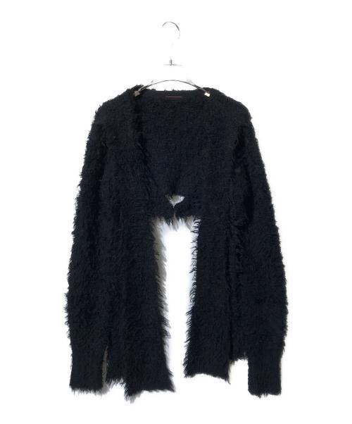 THEREDTHREAD（ザレッドスレッド）THEREDTHREAD (ザレッドスレッド) クロップドカーディガン ブラック サイズ:SIZE Fの古着・服飾アイテム