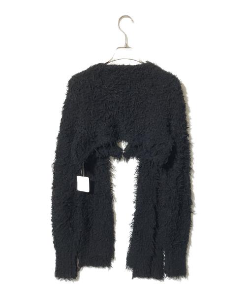 THEREDTHREAD（ザレッドスレッド）THEREDTHREAD (ザレッドスレッド) クロップドカーディガン ブラック サイズ:SIZE Fの古着・服飾アイテム