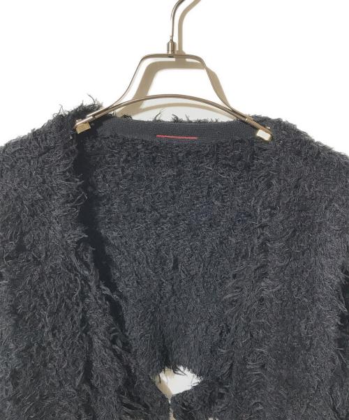THEREDTHREAD（ザレッドスレッド）THEREDTHREAD (ザレッドスレッド) クロップドカーディガン ブラック サイズ:SIZE Fの古着・服飾アイテム