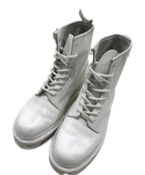 Dr.Martens（ドクターマーチン）Dr.Martens (ドクターマーチン) 8ホールブーツ ホワイト サイズ:24.5の古着・服飾アイテム