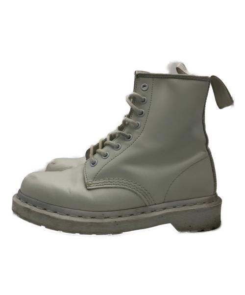 Dr.Martens（ドクターマーチン）Dr.Martens (ドクターマーチン) 8ホールブーツ ホワイト サイズ:24.5の古着・服飾アイテム