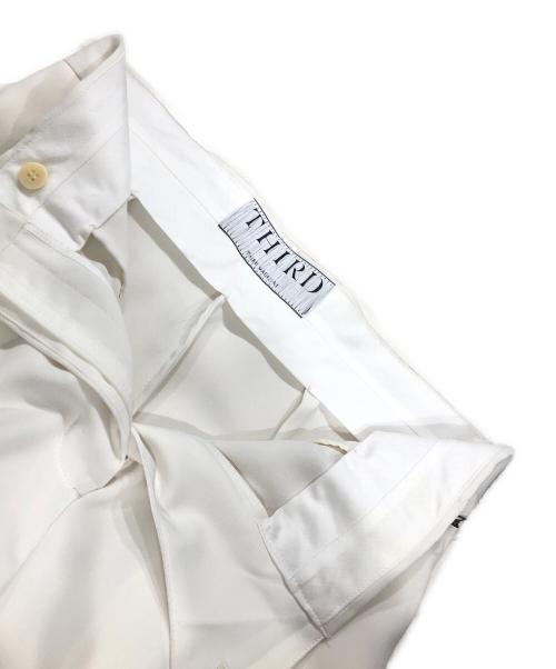THIRD MAGAZINE（サードマガジン）THIRD MAGAZINE (サードマガジン) センタープレスパンツ/スラックス ホワイト サイズ:1の古着・服飾アイテム