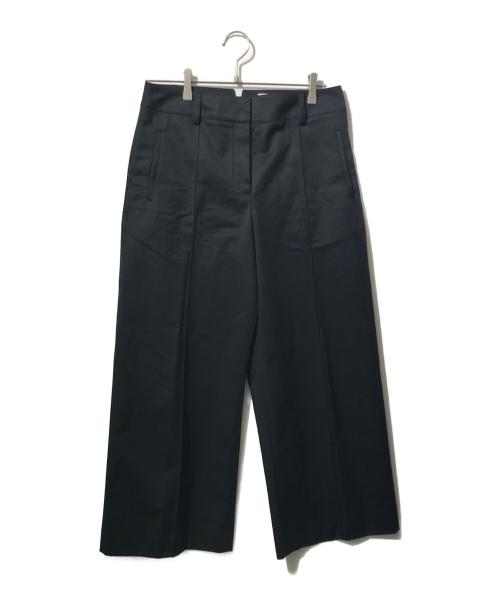 HERMES（エルメス）HERMES (エルメス) センタープリーツストレッチワイドパンツ ブラック サイズ:38の古着・服飾アイテム