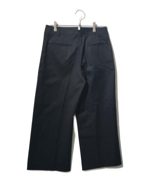 HERMES（エルメス）HERMES (エルメス) センタープリーツストレッチワイドパンツ ブラック サイズ:38の古着・服飾アイテム