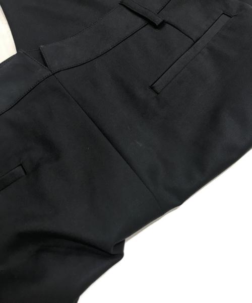 HERMES（エルメス）HERMES (エルメス) センタープリーツストレッチワイドパンツ ブラック サイズ:38の古着・服飾アイテム