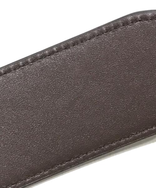 LAUREN RALPH LAUREN（ローレン ラルフ ローレン）LAUREN RALPH LAUREN (ローレン ラルフ ローレン) Flip-Lock レザー Wide Belt ブラウンの古着・服飾アイテム