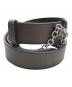 LAUREN RALPH LAUREN（ローレン ラルフ ローレン）の古着「Flip-Lock レザー Wide Belt」｜ブラウン