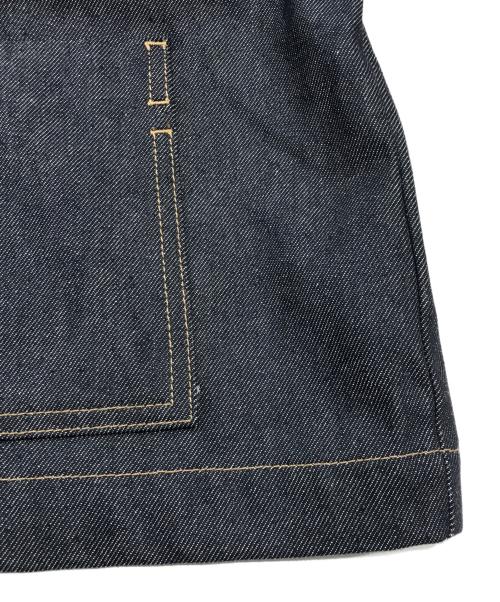 la peau de gem（ラポドゥジェム）la peau de gem (ラポドゥジェム) ショートスリーブデニムカバーオール インディゴ サイズ:Fの古着・服飾アイテム