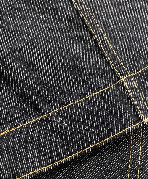 la peau de gem（ラポドゥジェム）la peau de gem (ラポドゥジェム) ショートスリーブデニムカバーオール インディゴ サイズ:Fの古着・服飾アイテム