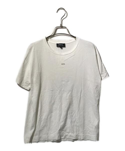 A.P.C.（アーペーセー）A.P.C. (アーペーセー) センターロゴTシャツ ホワイト サイズ:Sの古着・服飾アイテム