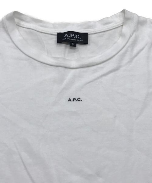 A.P.C.（アーペーセー）A.P.C. (アーペーセー) センターロゴTシャツ ホワイト サイズ:Sの古着・服飾アイテム