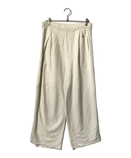 Champion REVERSE WEAVE（チャンピオン リバース ウィーブ）Champion REVERSE WEAVE (チャンピオン リバース ウィーブ) ETRE TOKYO (エトレトウキョウ) スウェットワイドパンツ ホワイト サイズ:Mの古着・服飾アイテム