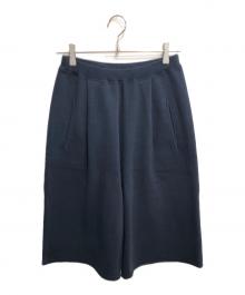 ETRE TOKYO（エトレトウキョウ）の古着「ダブルフェイスニットハーフパンツ」｜ネイビー