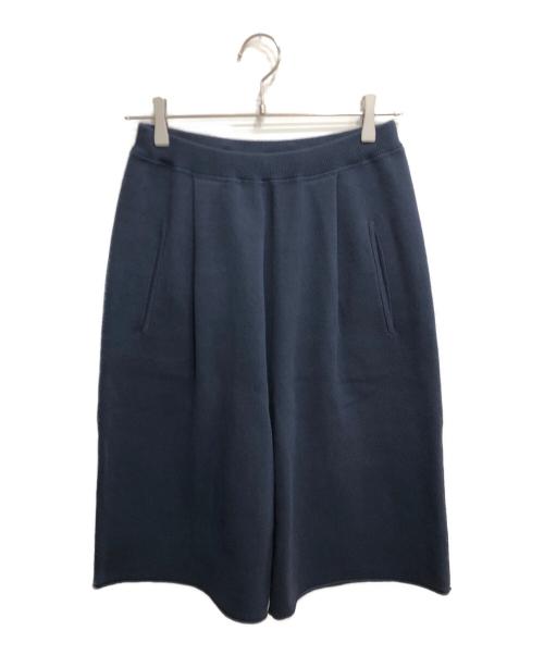 ETRE TOKYO（エトレトウキョウ）ETRE TOKYO (エトレトウキョウ) ダブルフェイスニットハーフパンツ ネイビー サイズ:Mの古着・服飾アイテム