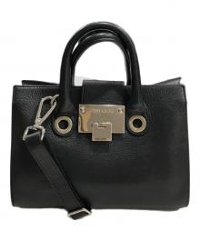 JIMMY CHOO（ジミーチュウ）の古着「スモールライリー2WAYバッグ」｜ブラック