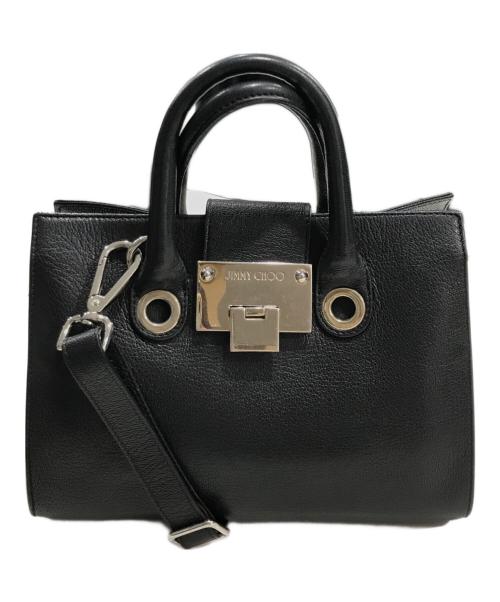 JIMMY CHOO（ジミーチュウ）JIMMY CHOO (ジミーチュウ) スモールライリー2WAYバッグ ブラックの古着・服飾アイテム