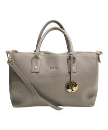 FURLA（フルラ）の古着「2WAYレザーバッグ」｜ベージュ