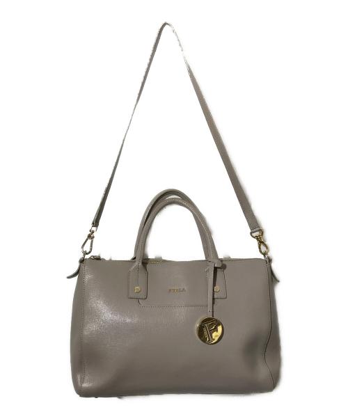 FURLA（フルラ）FURLA (フルラ) 2WAYレザーバッグ ベージュの古着・服飾アイテム