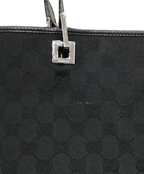 GUCCI（グッチ）GUCCI (グッチ) GGキャンバストートバッグ ブラックの古着・服飾アイテム