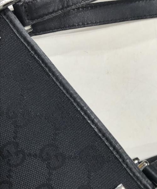 GUCCI（グッチ）GUCCI (グッチ) GGキャンバストートバッグ ブラックの古着・服飾アイテム