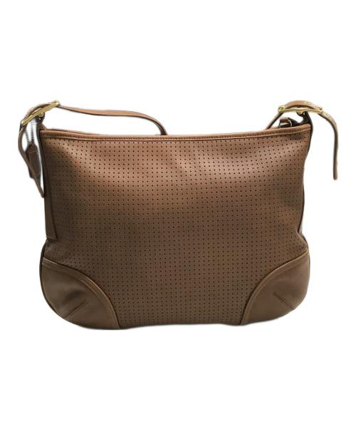 COACH（コーチ）COACH (コーチ) レザーパンチングワンショルダーバッグ ブラウンの古着・服飾アイテム