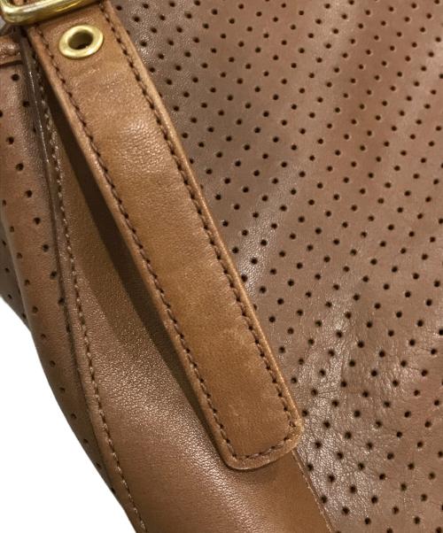 COACH（コーチ）COACH (コーチ) レザーパンチングワンショルダーバッグ ブラウンの古着・服飾アイテム
