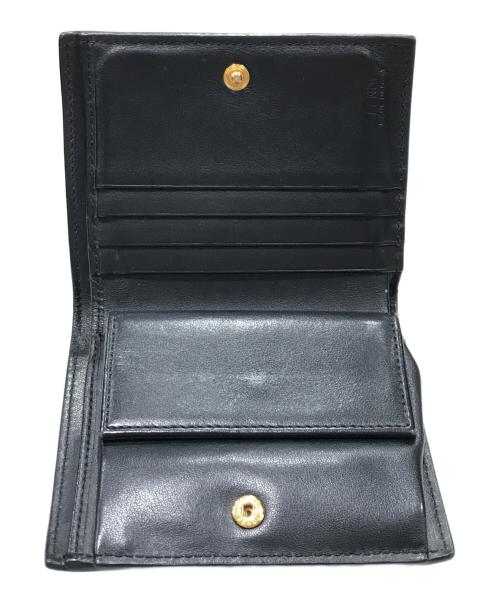 FENDI（フェンディ）FENDI (フェンディ) バイザウェイ2つ折り財布 ブラックの古着・服飾アイテム
