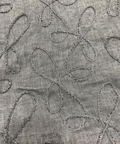Y's（ワイズ）Y's (ワイズ) 立体刺繍ノースリーブワンピース グレー サイズ:2の古着・服飾アイテム