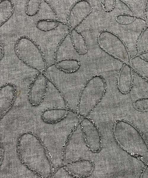 Y's（ワイズ）Y's (ワイズ) 立体刺繍ノースリーブワンピース グレー サイズ:2の古着・服飾アイテム