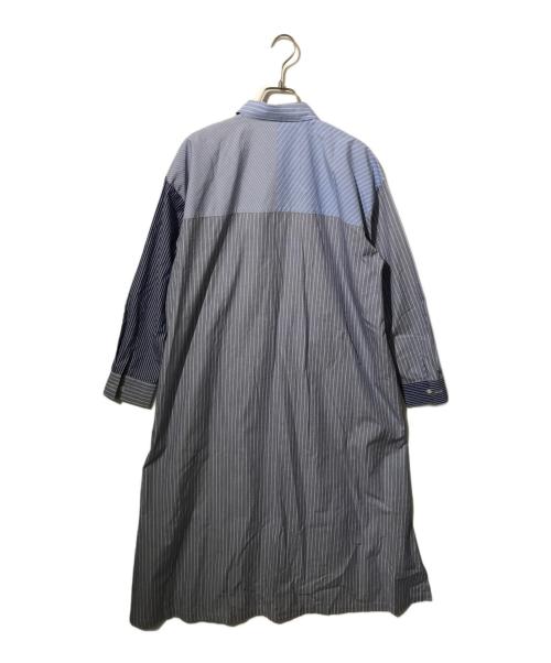 DAMA collection（ダーマコレクション）DAMA collection (ダーマコレクション) クレイジーストライプシャツワンピース ブルー サイズ:1の古着・服飾アイテム