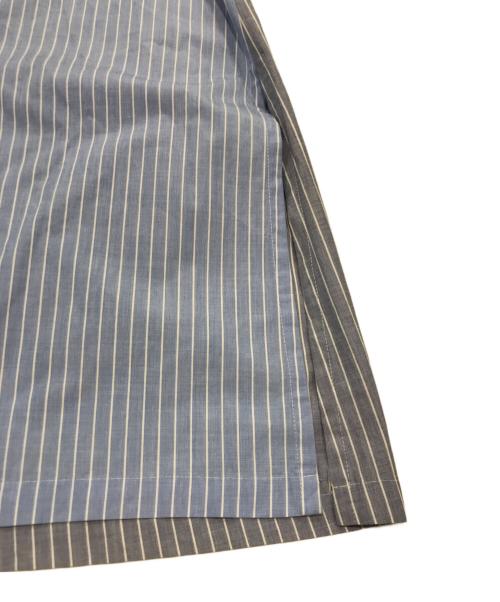 DAMA collection（ダーマコレクション）DAMA collection (ダーマコレクション) クレイジーストライプシャツワンピース ブルー サイズ:1の古着・服飾アイテム
