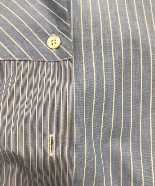 DAMA collection（ダーマコレクション）DAMA collection (ダーマコレクション) クレイジーストライプシャツワンピース ブルー サイズ:1の古着・服飾アイテム