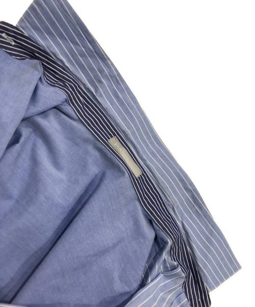 DAMA collection（ダーマコレクション）DAMA collection (ダーマコレクション) クレイジーストライプシャツワンピース ブルー サイズ:1の古着・服飾アイテム