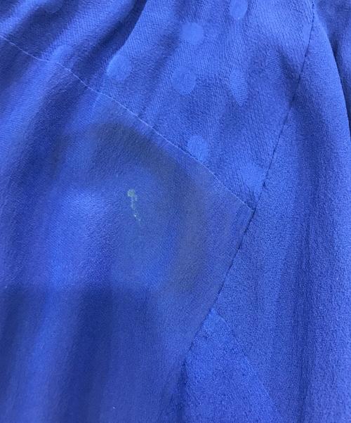 Y's（ワイズ）Y's (ワイズ) 切替シルクアシンメトリースカート ブルー サイズ:1の古着・服飾アイテム
