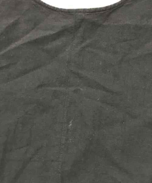 nest Robe（ネストローブ）nest Robe (ネストローブ) リネンノースリーブワンピース ブラック サイズ:Freeの古着・服飾アイテム