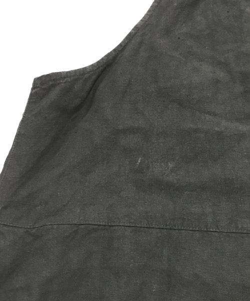 nest Robe（ネストローブ）nest Robe (ネストローブ) リネンノースリーブワンピース ブラック サイズ:Freeの古着・服飾アイテム