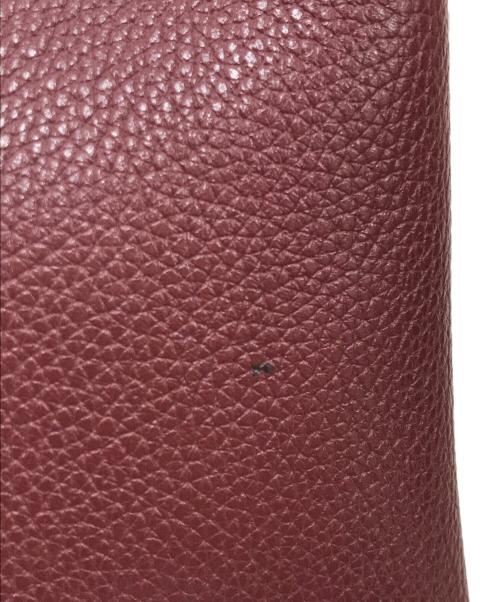 COACH（コーチ）COACH (コーチ) チャーリーバスケットバッグ ベージュ×レッドの古着・服飾アイテム