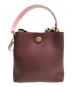 COACH (コーチ) チャーリーバスケットバッグ ベージュ×レッド：6000円