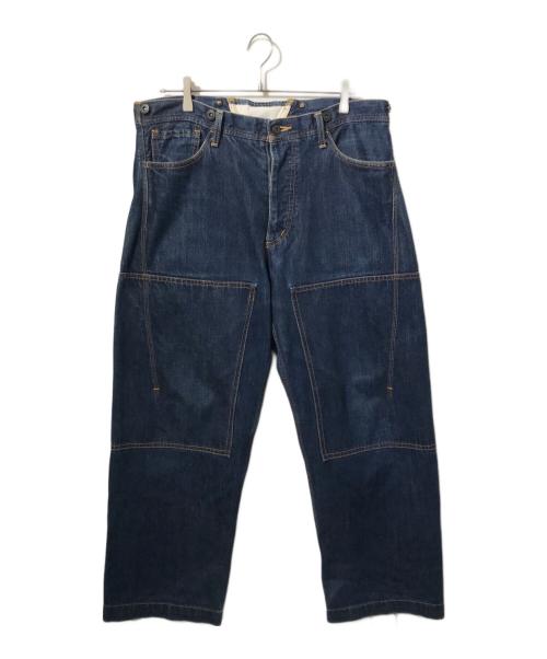 JUNYA WATANABE MAN（ジュンヤワタナベマン）JUNYA WATANABE MAN (ジュンヤワタナベマン) ダブルニーバギーデニムパンツ インディゴ サイズ:Ｓの古着・服飾アイテム