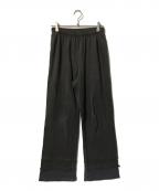 PERVERZEパーバーズ）の古着「Step Layered Sweat Pants Black」｜ブラウン