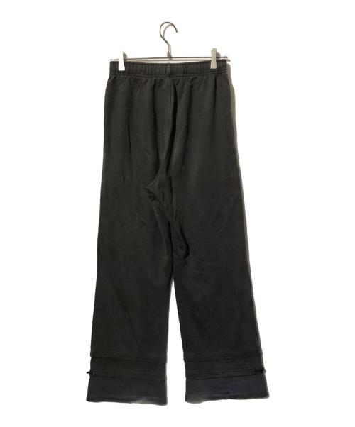 PERVERZE（パーバーズ）PERVERZE (パーバーズ) Step Layered Sweat Pants Black ブラウン サイズ:Mの古着・服飾アイテム
