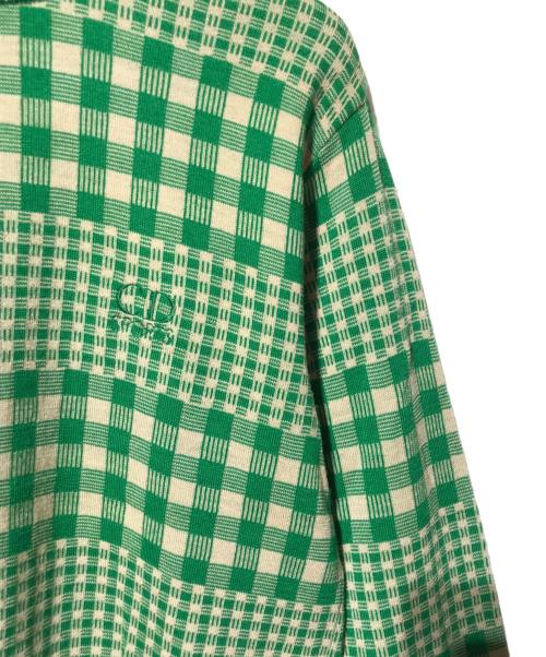 Christian Dior Sports（クリスチャン ディオールスポーツ）Christian Dior Sports (クリスチャン ディオールスポーツ) チェック柄ニット グリーン サイズ:Mの古着・服飾アイテム