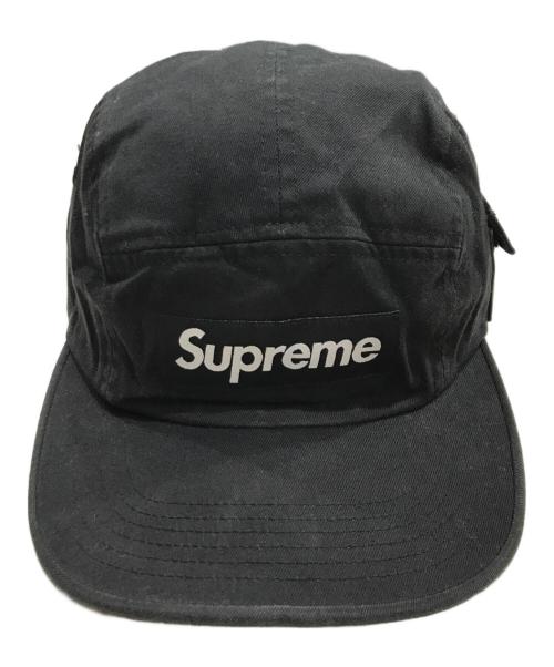 SUPREME（シュプリーム）Supreme (シュプリーム) WILDLIFE SIDE POCKET CAMP CAP/キャップ ブラックの古着・服飾アイテム