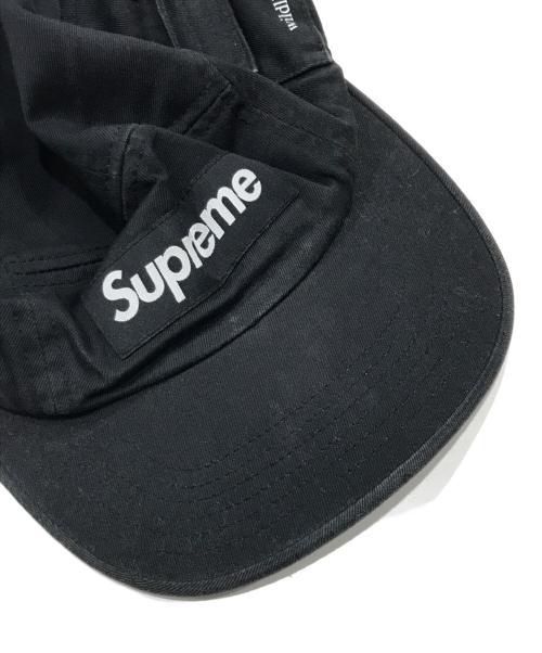 SUPREME（シュプリーム）Supreme (シュプリーム) WILDLIFE SIDE POCKET CAMP CAP/キャップ ブラックの古着・服飾アイテム