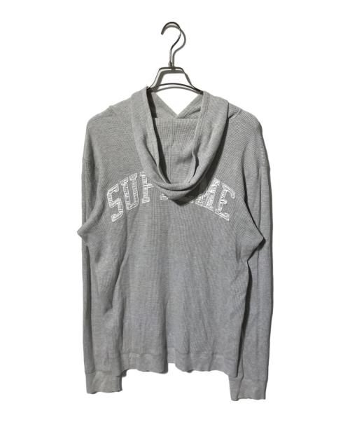 SUPREME（シュプリーム）SUPREME (シュプリーム) Arc Logo Hooded waffle thermal/サーマル/パーカー グレー サイズ:Ｌの古着・服飾アイテム