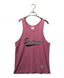 SUPREME（シュプリーム）の古着「SCRIPT TANK TOP」｜ピンク