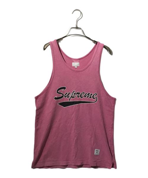 SUPREME（シュプリーム）SUPREME (シュプリーム) SCRIPT TANK TOP ピンク サイズ:Ｍの古着・服飾アイテム