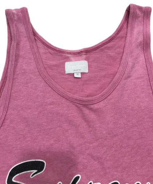 SUPREME（シュプリーム）SUPREME (シュプリーム) SCRIPT TANK TOP ピンク サイズ:Ｍの古着・服飾アイテム