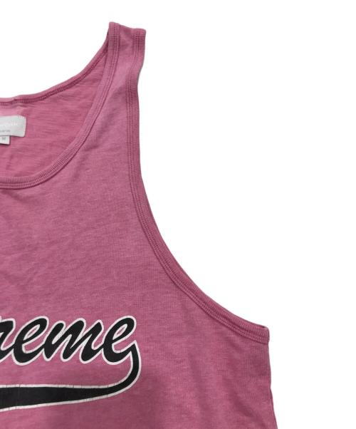 SUPREME（シュプリーム）SUPREME (シュプリーム) SCRIPT TANK TOP ピンク サイズ:Ｍの古着・服飾アイテム