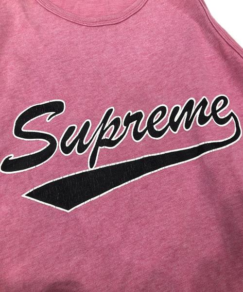 SUPREME（シュプリーム）SUPREME (シュプリーム) SCRIPT TANK TOP ピンク サイズ:Ｍの古着・服飾アイテム